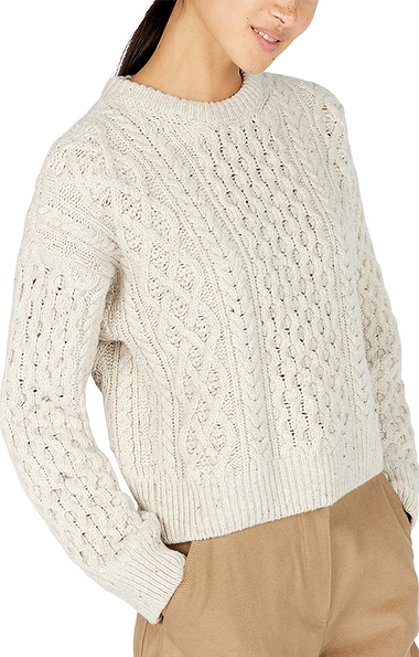 Ladies Wool Cara Crew Neck Jumper