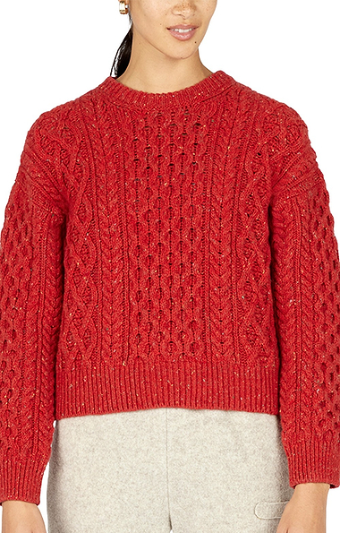 Ladies Wool Cara Crew Neck Jumper
