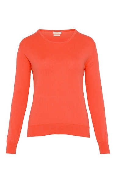 Ladies Cotton Cashmere Crew Neck Jumper
