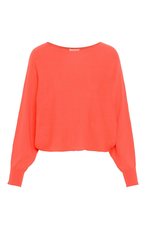 Ladies House of Bruar Cotton Cashmere Pearl Button Jumper