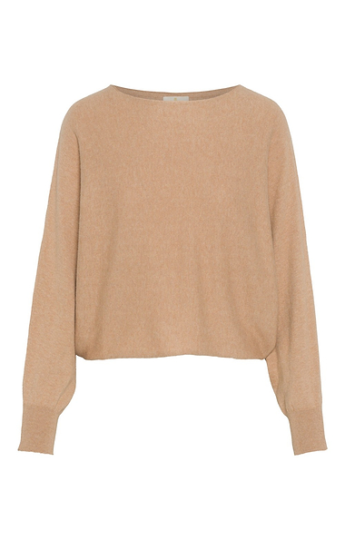Ladies House of Bruar Cotton Cashmere Pearl Button Jumper