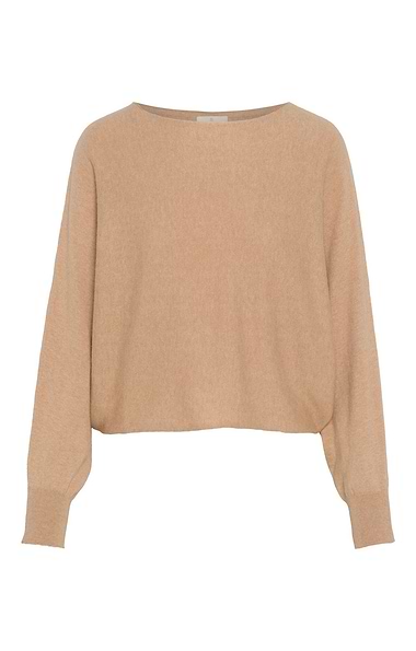 Ladies House of Bruar Cotton Cashmere Pearl Button Jumper