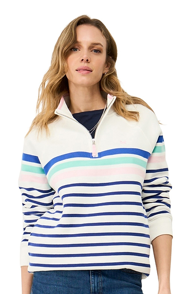 Ladies Crew Clothing Half Zip Sweatshirt