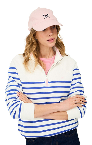 Ladies Crew Clothing Half Zip Sweatshirt