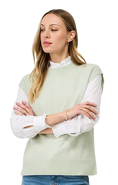 Ladies Crew Clothing Harmony Merino Crew-Neck Vest