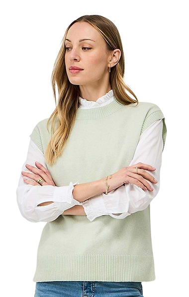 Ladies Crew Clothing Harmony Merino Crew-Neck Vest