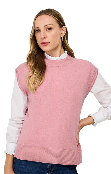 Ladies Crew Clothing Harmony Merino Crew-Neck Vest