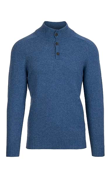 Men's Shetland Button Troyer