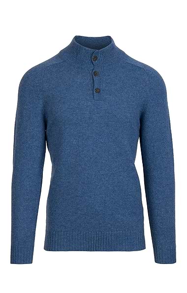 Men's Shetland Button Troyer