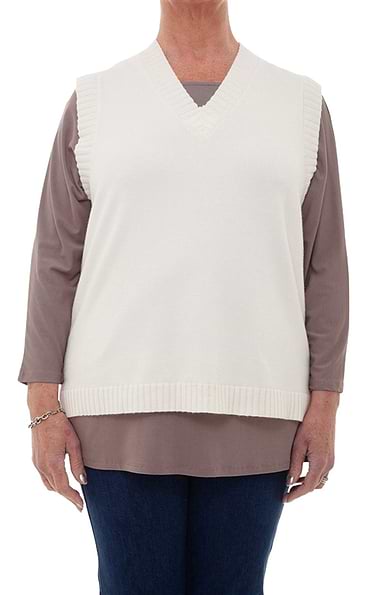 Ladies Soft Knitted V-Neck Tank Top