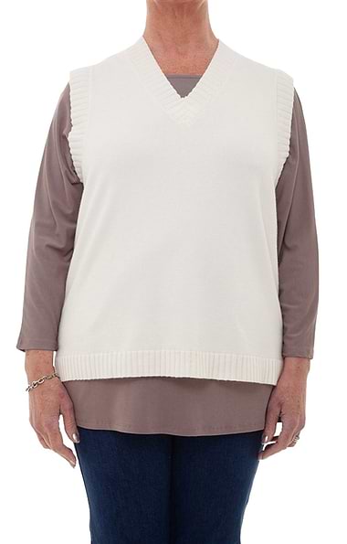 Ladies Soft Knitted V-Neck Tank Top