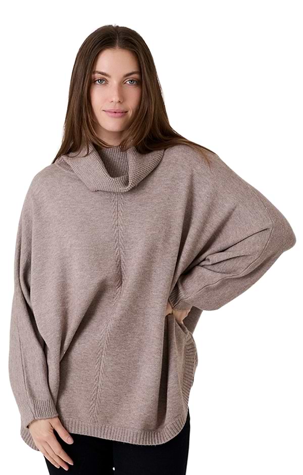 Soft Feel Mini Cable Roll Neck Jumper