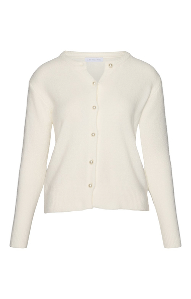 Ladies Pearl Button Cardigan