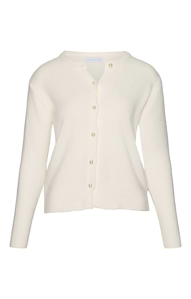 Ladies Pearl Button Cardigan