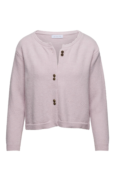 Ladies Scalloped Edge Collar Cardigan