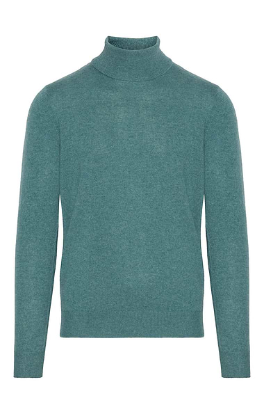 Men's Cashmere Roll Sweater