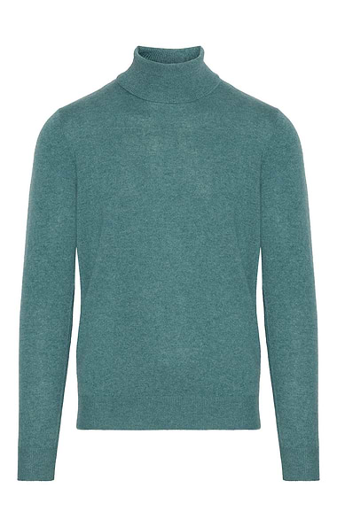 Men's Cashmere Roll Sweater