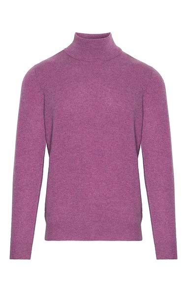 Men's Cashmere Roll Sweater
