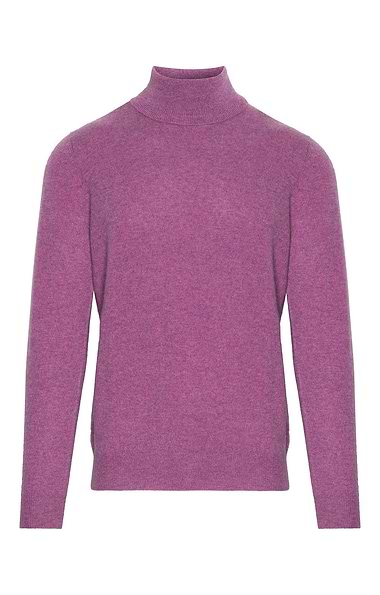 Men's Cashmere Roll Sweater