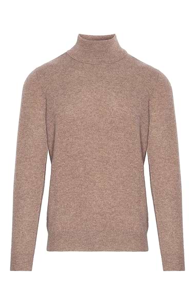 Men's Cashmere Roll Sweater