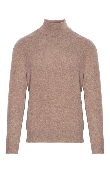 Men's Cashmere Roll Sweater