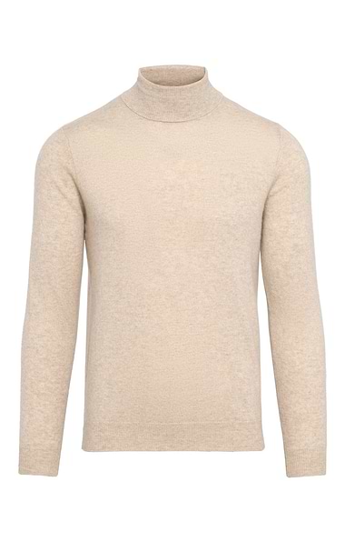 Men's Cashmere Roll Sweater