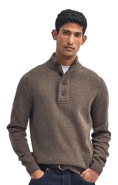 Men's Barbour Essential Patch Half Zip Jumper