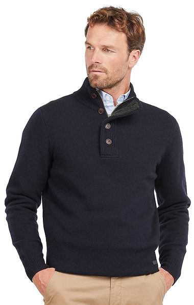 Men's Barbour Essential Patch Half Zip Jumper