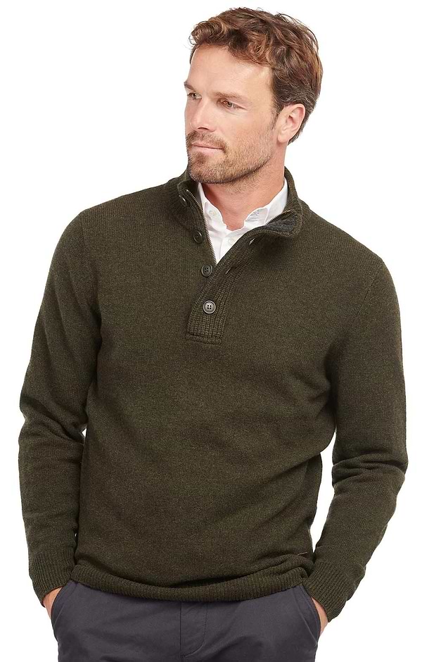 Men's Barbour Essential Patch Half Zip Jumper
