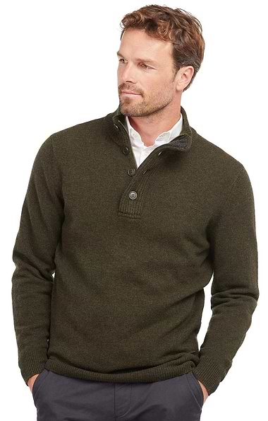 Men's Barbour Essential Patch Half Zip Jumper