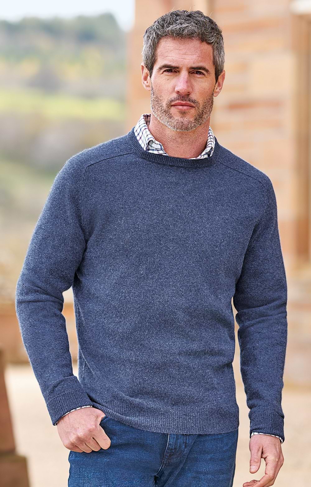 Men’s Crew Neck Jumper | House of Bruar