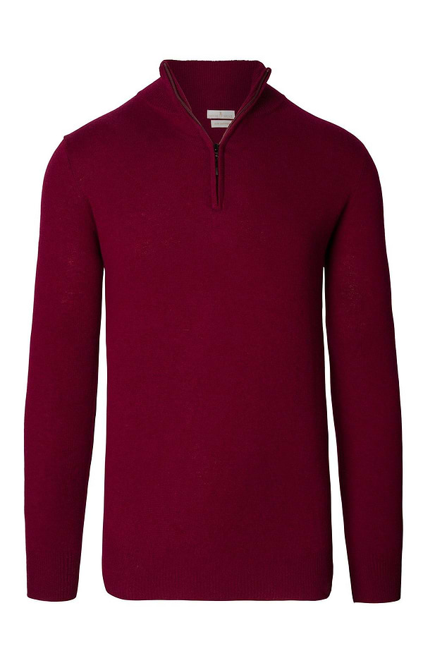 Men's Cashmere T-Zip