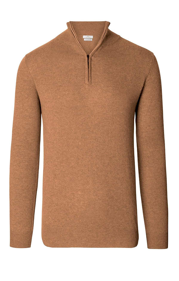 Men's Cashmere T-Zip