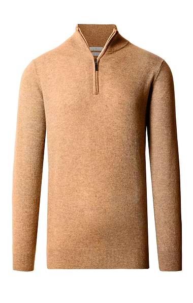 Men's Cashmere T-Zip