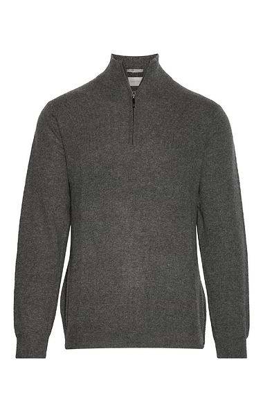 Men's Cashmere T-Zip