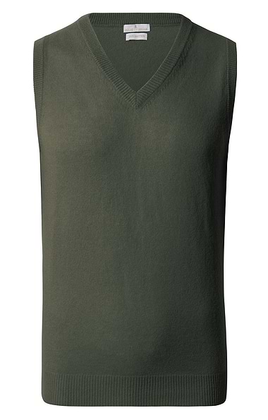 Men's V Neck Cashmere Slipover