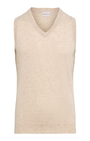 Men's V Neck Cashmere Slipover