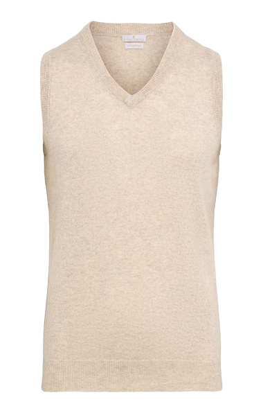 Men's V Neck Cashmere Slipover