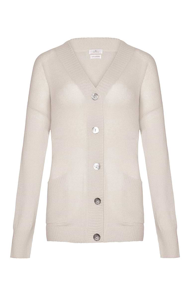 Ladies Cashmere Boyfriend Cardigan