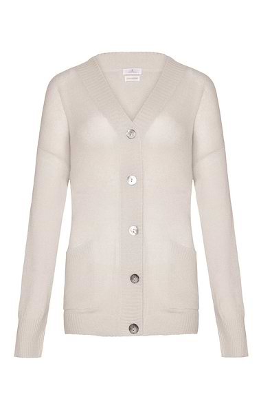 Ladies Cashmere Boyfriend Cardigan