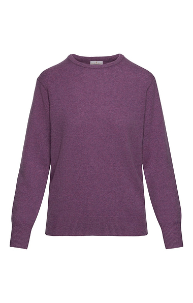 Ladies 3-Ply Cashmere Crew