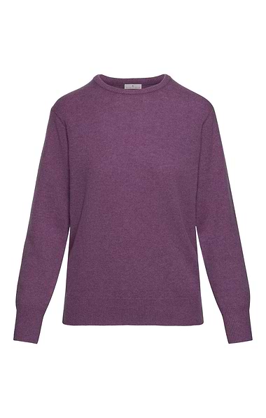 Ladies 3-Ply Cashmere Crew