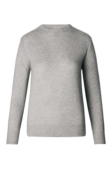 Ladies 3-Ply Cashmere Crew