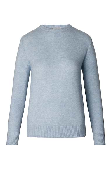 Ladies 3-Ply Cashmere Crew