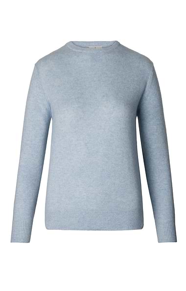 Ladies 3-Ply Cashmere Crew