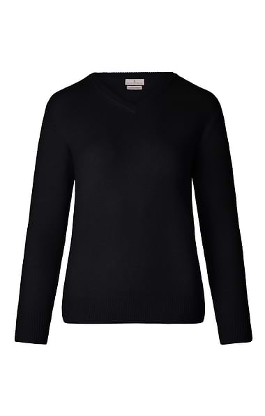 Ladies 3-Ply Cashmere V Neck