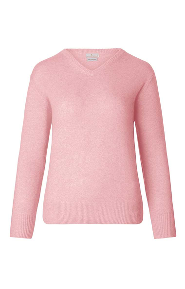 Ladies 3-Ply Cashmere V Neck