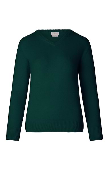 Ladies 3-Ply Cashmere V Neck