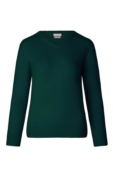Ladies 3-Ply Cashmere V Neck