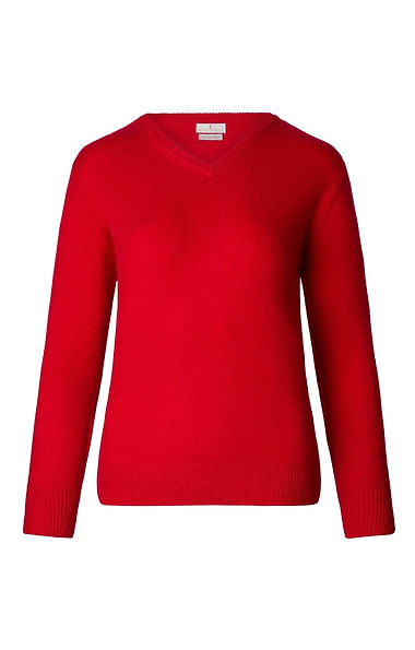Ladies 3-Ply Cashmere V Neck